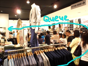 The queue was so long
