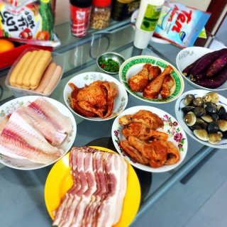 今日はBBQ